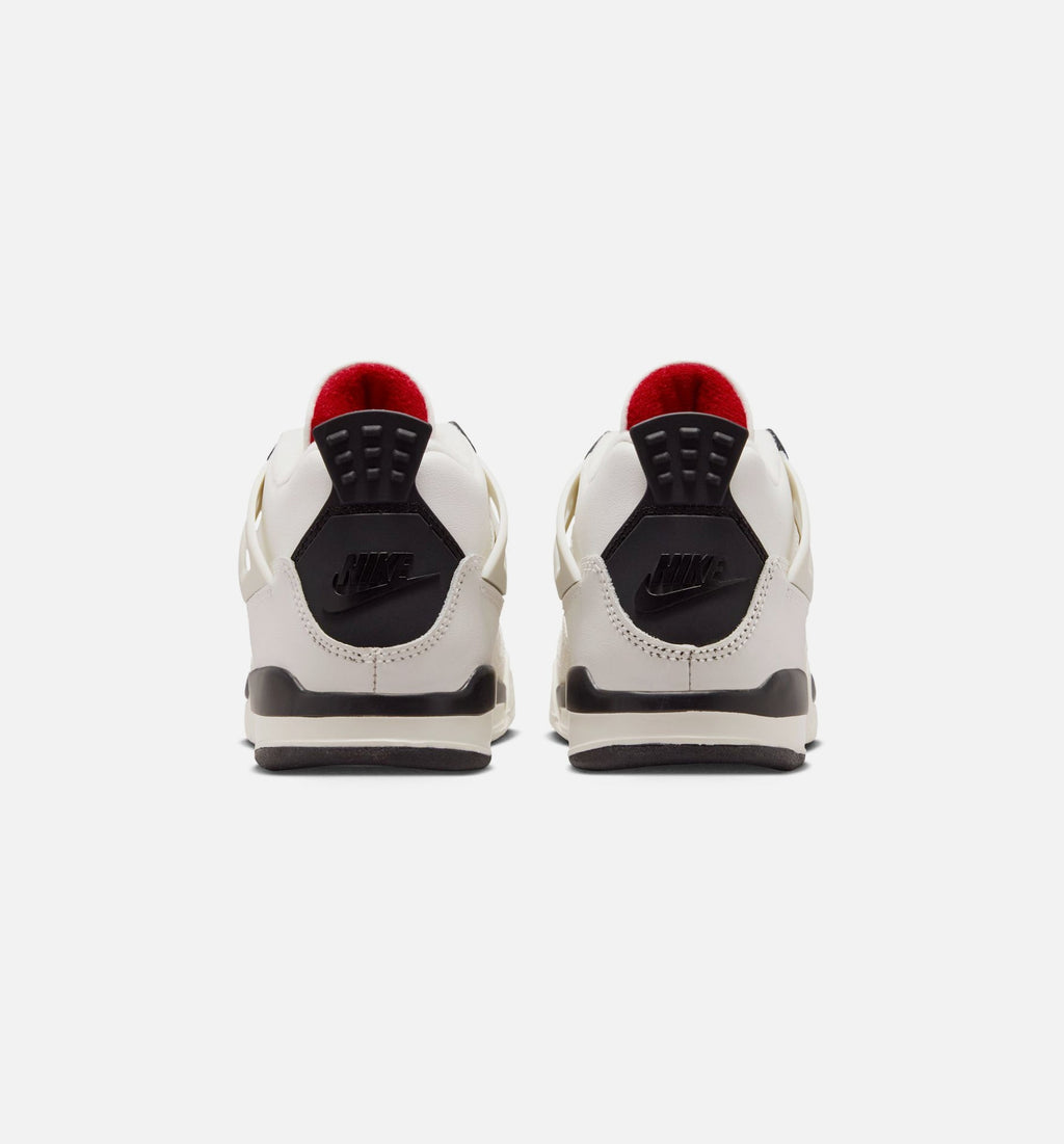 Air Jordan 4 Retro Flight Club Preschool Lifestyle Shoe – Sail / Black / University Red