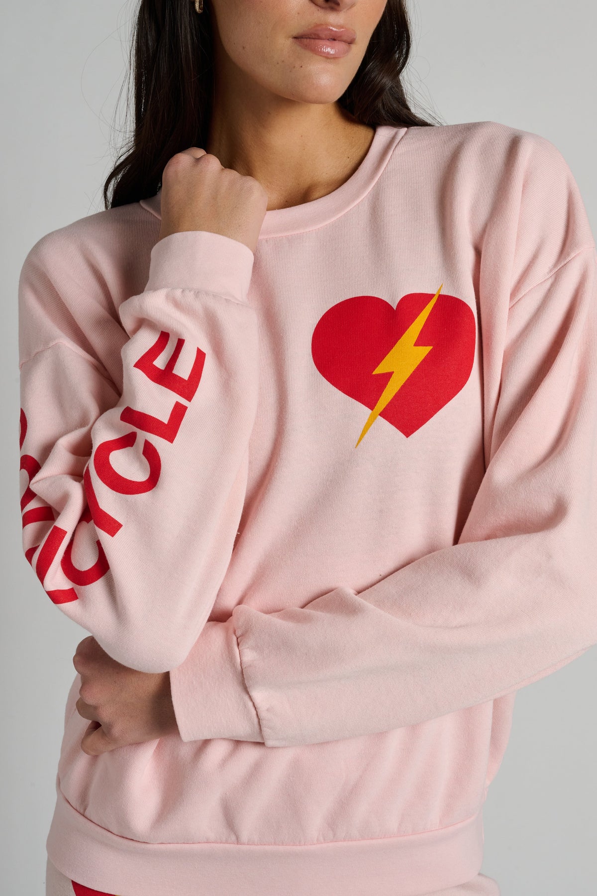 Bolt Heart Crew Sweatshirt Relaxed