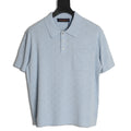 Louis Vuitton Chest-Pocket Detail Short-Sleeve Polo Shirt - Light Blue